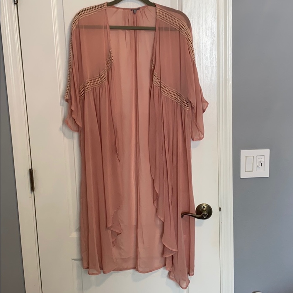 Light pink sheet cover up
